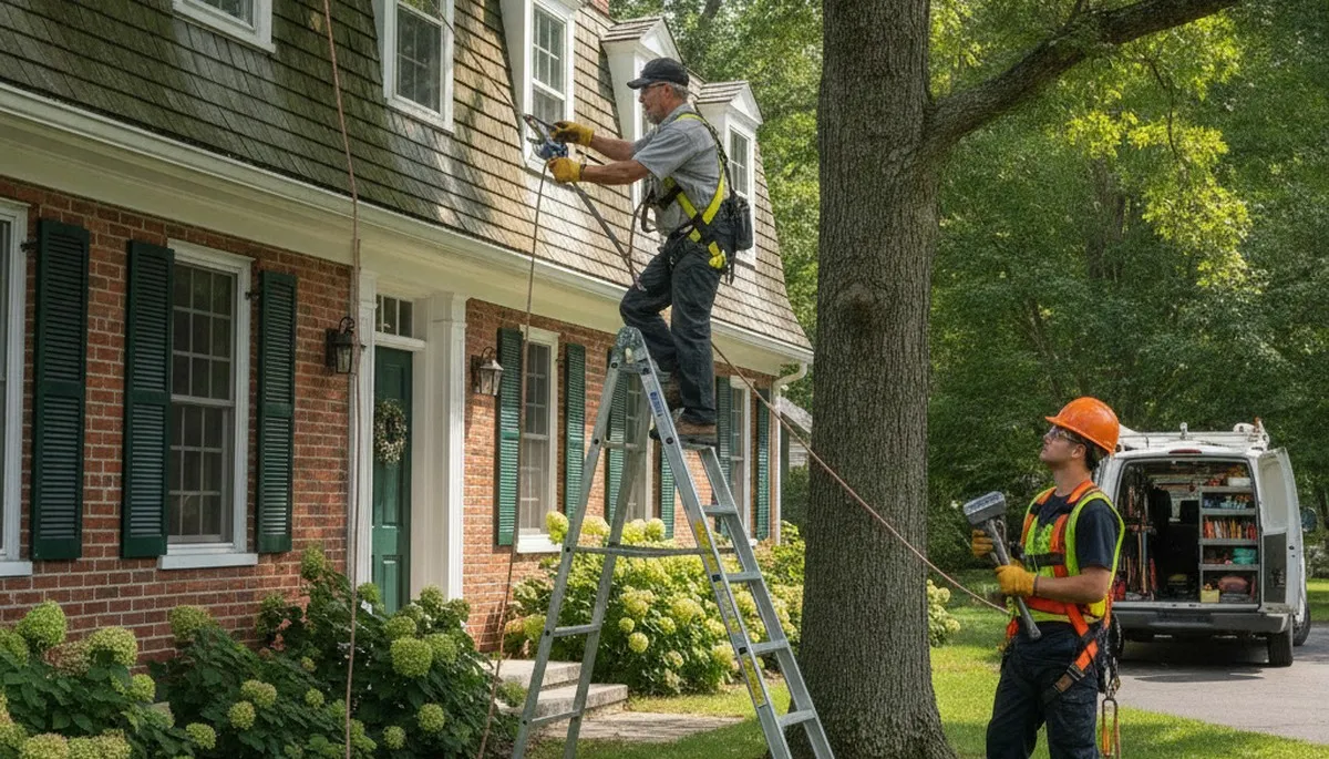 Mansfield MA plumber repairing a leaking pipe for a residential plumbing service