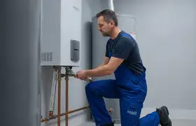 Water heater repair service icon for Mansfield, MA plumbing company